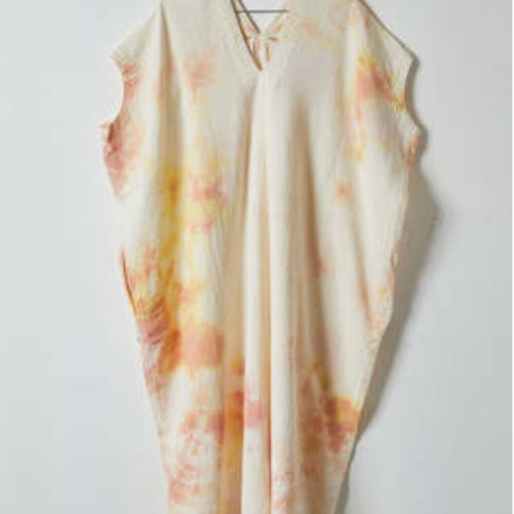 Atelier Delphine Crescent Crinkled Cotton Dress Long Size S